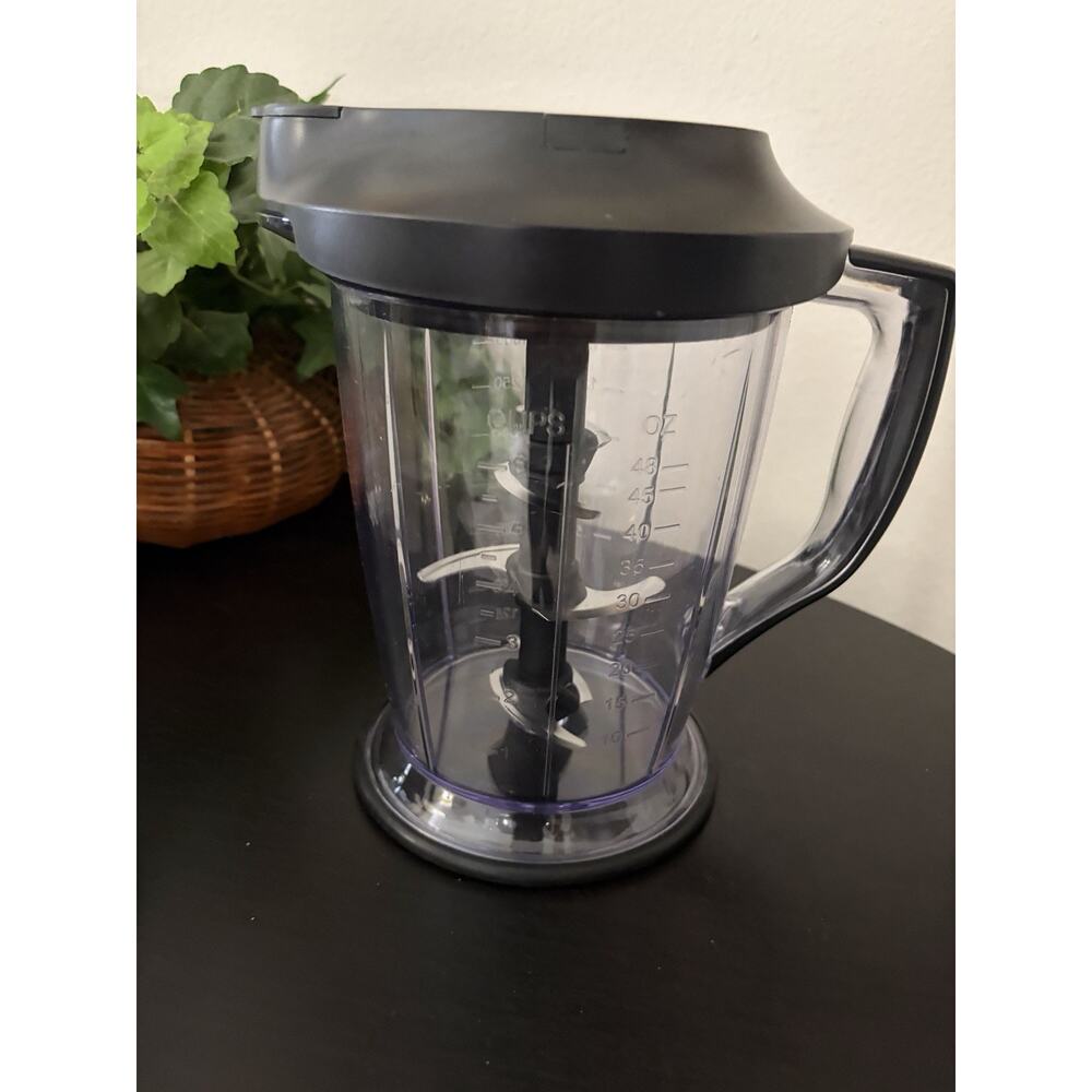 Ninja Blender Bowl 48 Oz Processor Attachment With Lid (226) - Picture 3 of 6